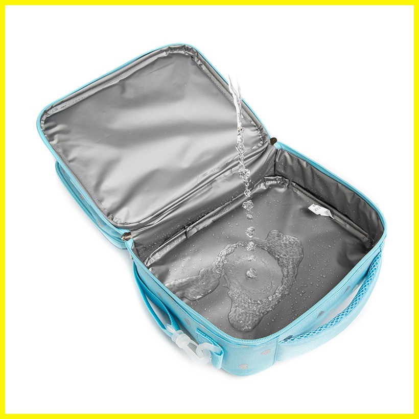 Kids Girls Heart Design Insulated Lunch Bag / School Picnic Food Storage / Adjustable Strap S