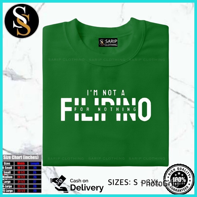 ☻ ✴ I AM NOT A FILIPINO 4 NOTHING Print T-Shirt For kid and Adult Unisex 100% Cotton Quality Aesthe - Image 8