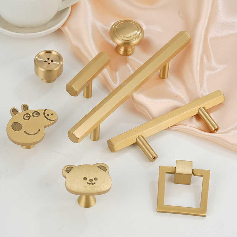 Solid Brass Single Long Hole Invisible Concealed Furniture Hardware for Clothes, Shoes, Kitchen - Image 5