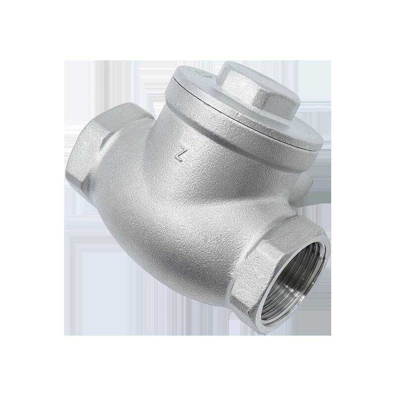 304 Stainless Steel Swing Check H14W Horizontal Swinging Threaded One-Way Valve for Water Pipe - Image 3