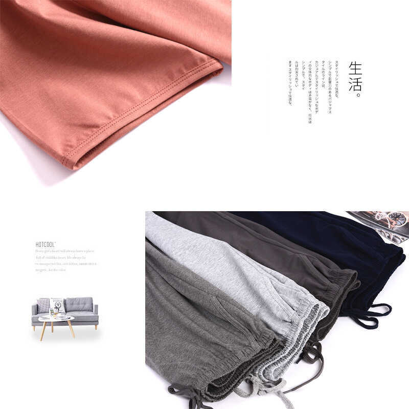 Spring and summer modal cotton men's pajamas, single-piece men's short-sleeve t-shirt, loose-fittin - Image 4