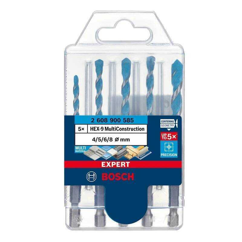 BOSCH 1 Cf 2608900585 EXPERT Hex-9 Multifunctional Precise Drilg Metal Alloy Punching Triangle Dril - Image 3