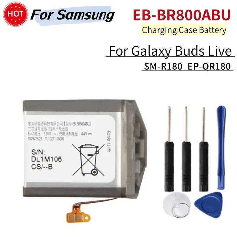 New {} Battery EB-BR800ABU 472mAh For Galaxy Buds Live SM-R180 EP-QR180 Earphone Headset {} - Image 3