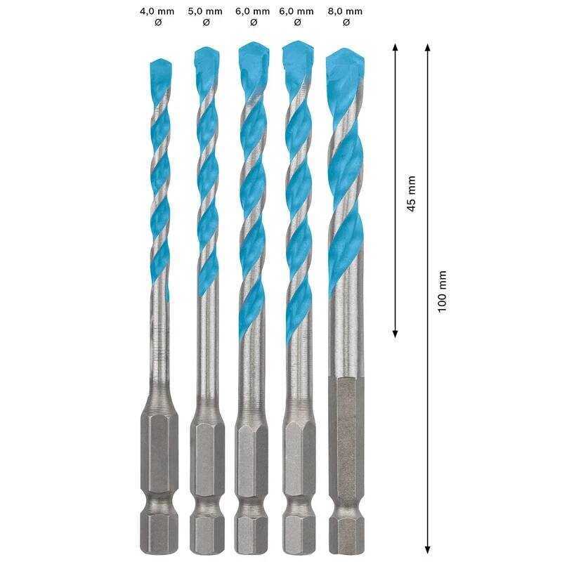 BOSCH 1 Cf 2608900585 EXPERT Hex-9 Multifunctional Precise Drilg Metal Alloy Punching Triangle Dril - Image 4