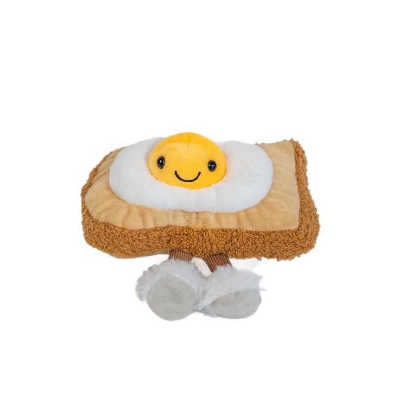 Dolls Fun Cake Dessert Toast Egg Food Series Figurines Creative Simulation Plush Toys Wedding Who - Image 5