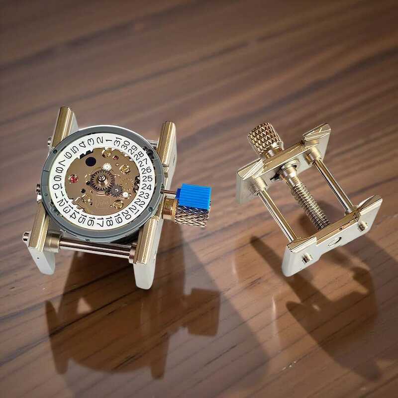 2 Professional Watch Movement Holder & Case Clamp Repair Tool, In 1 Fixed Base For 4039 4040, - Image 3