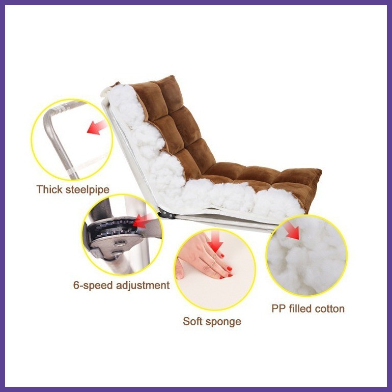 Lazy Folding Sofa Tatami Lazy Sofa Chair Sofa Tatami Sofa Bed Backrest and Home Sofa - Image 3