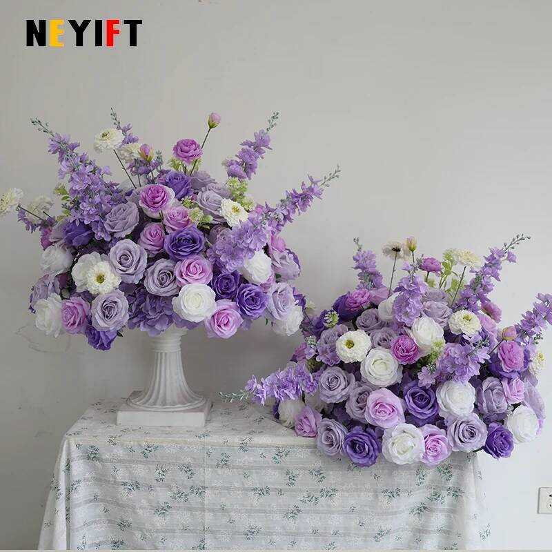R 30cm Artificial Large Flower Ball Table Centerpiece for Event Wedding Decor Road Lea - Image 3