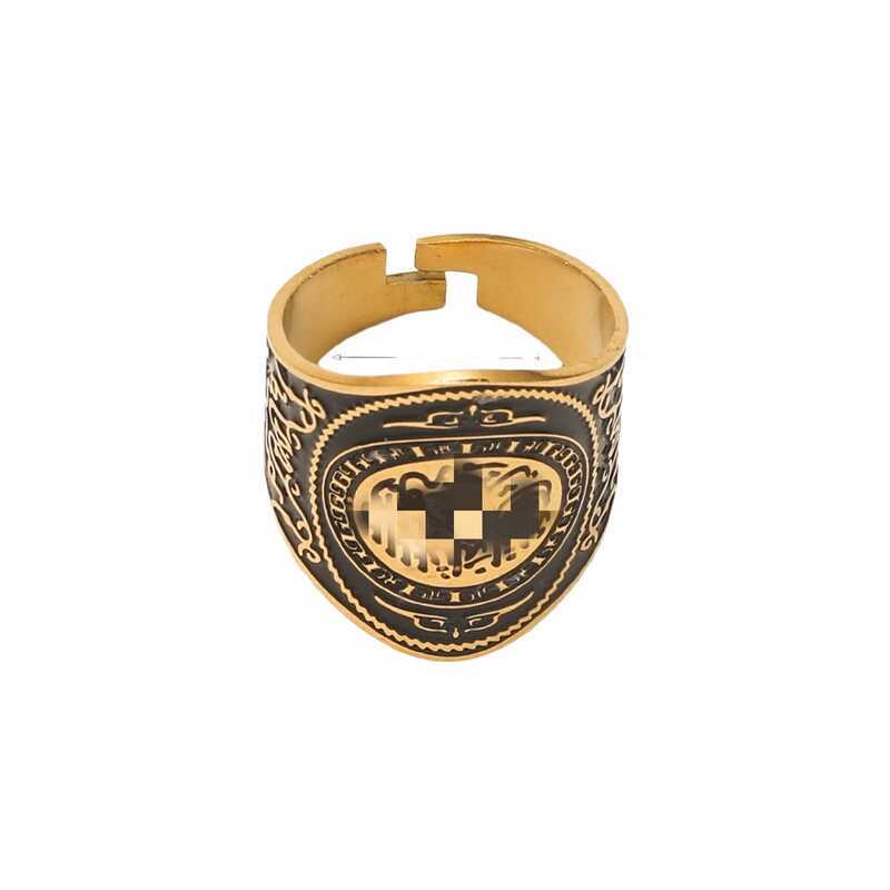 Cross Border Stainless Steel Ring Men S Titanium Jewelry Personality Oil Drip Niche Versatile Ne - Image 5