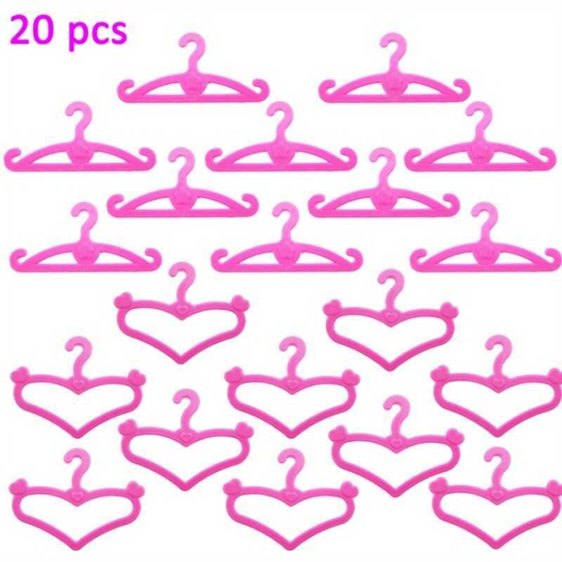 1Set Random Accessories For Girl Shoes Boots Mini Dress Handbags Crown Hangers Glasses Dol - Image 3