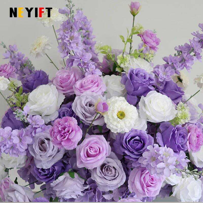 R 30cm Artificial Large Flower Ball Table Centerpiece for Event Wedding Decor Road Lea - Image 5