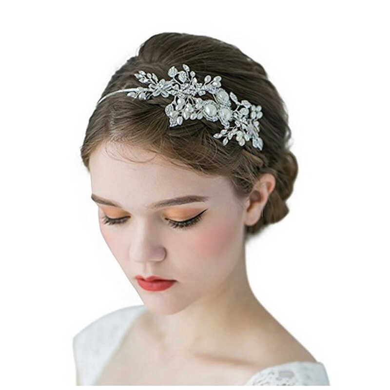 s Bride Luxurious COD COD Wedding Headpiece Handmade Pearl Alloy Flower Crystal Rhinestone Headband