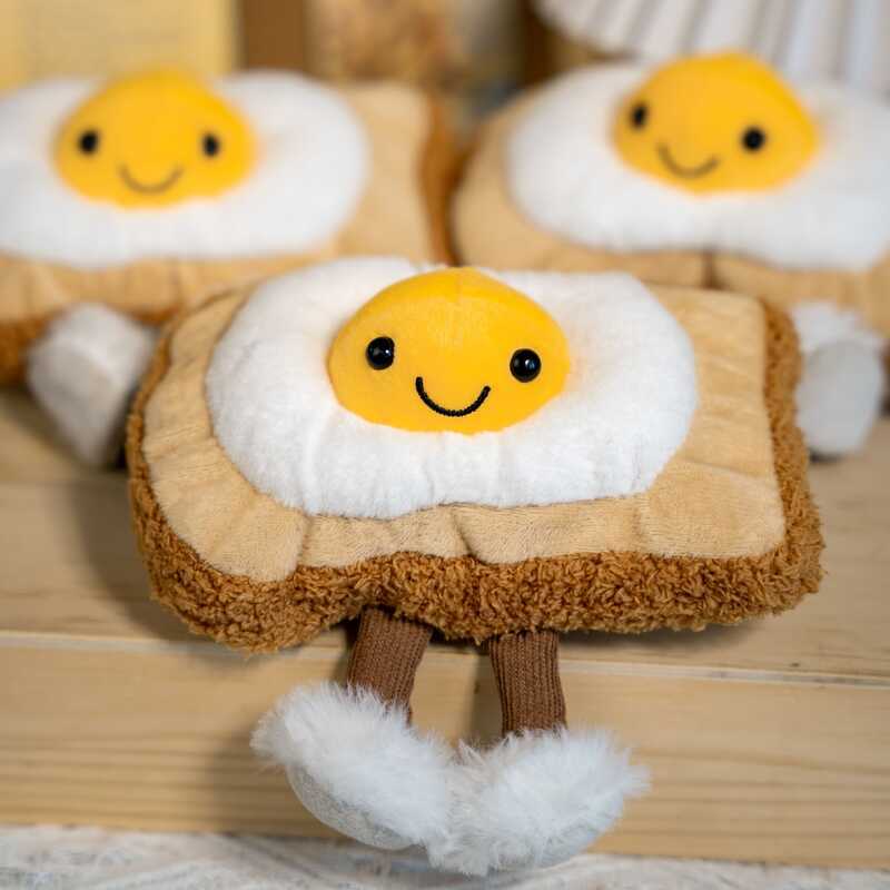 Dolls Fun Cake Dessert Toast Egg Food Series Figurines Creative Simulation Plush Toys Wedding Who