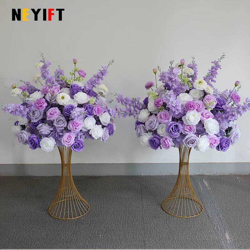 R 30cm Artificial Large Flower Ball Table Centerpiece for Event Wedding Decor Road Lea