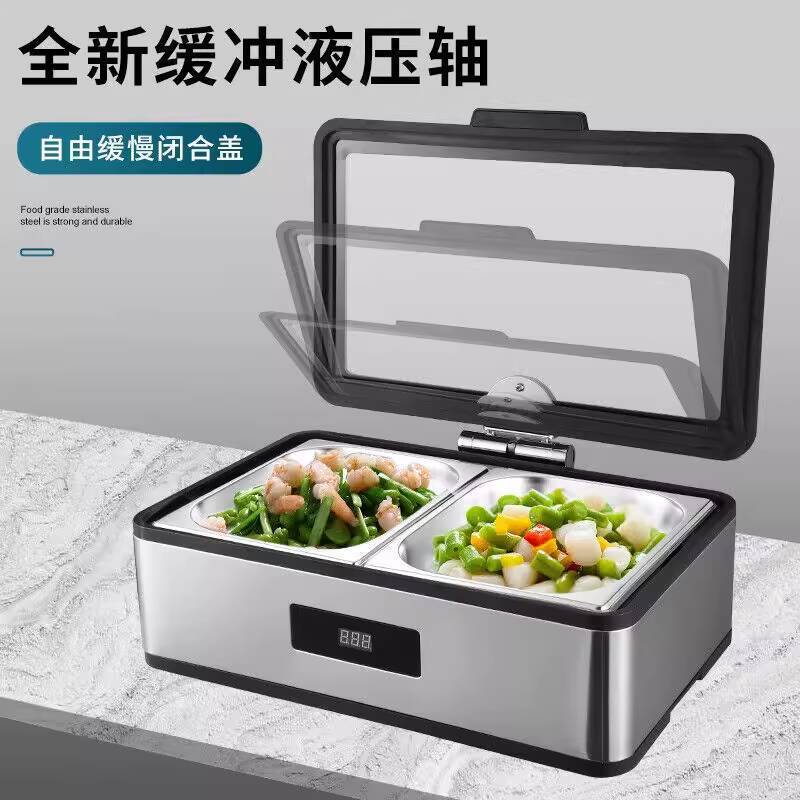 Qiermei 304 Hydraulic Buffet Heater Square Visible Buffet Heater Electric Heating Insulation Heat - Image 4