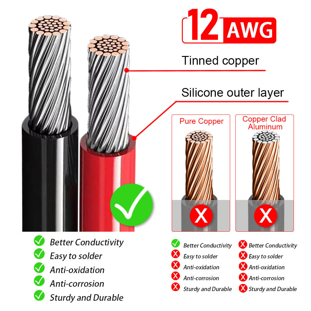 Solar Charge Cable Connector Professional MC4 to XT60i Solar Charge Adapter  Solar Panel Cable — view 7