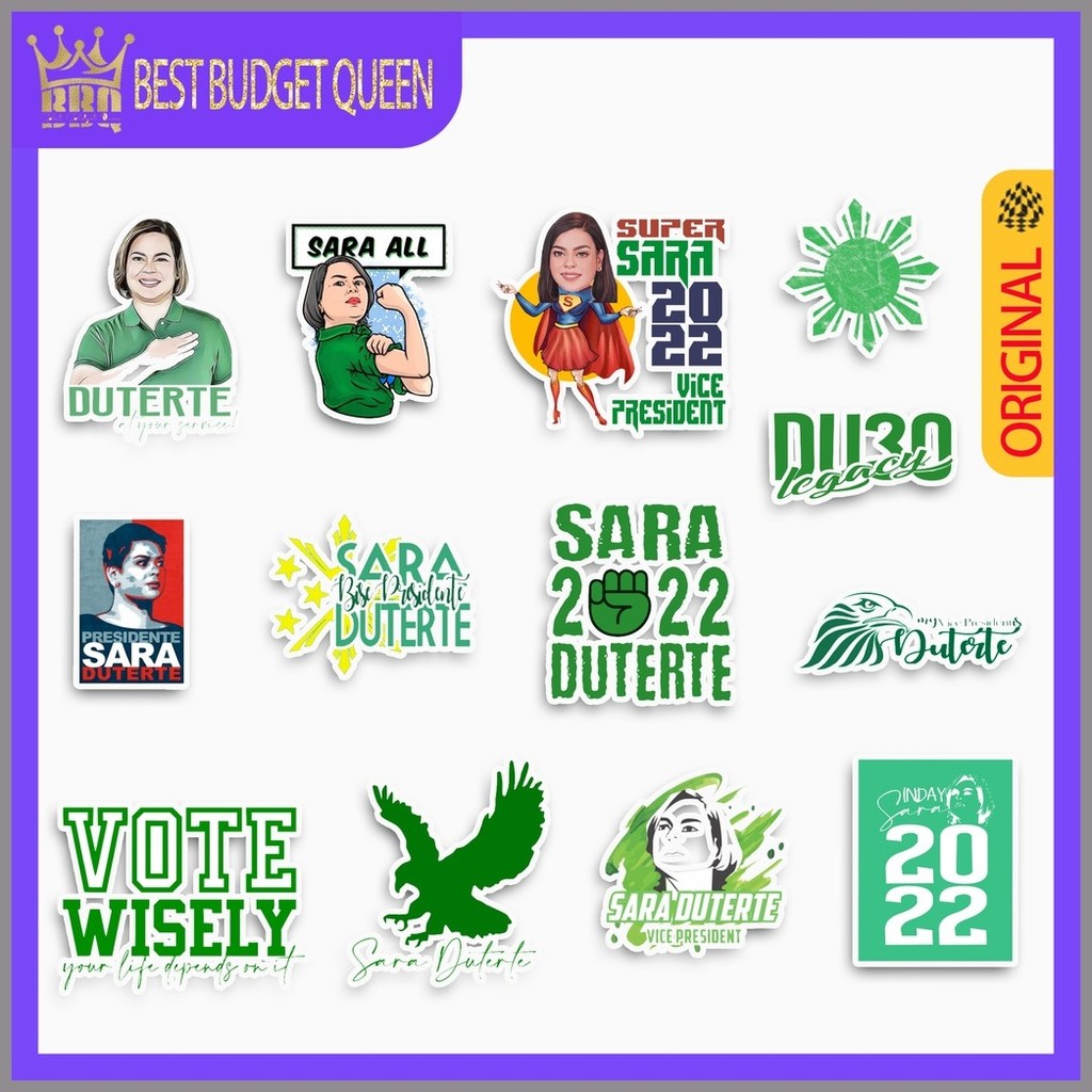 ▶ ∨ CS011-28pcs INDAY SARA DUTERTE laminated waterproof Vinyl Stickers 28in1 take all -JEHA - Image 2