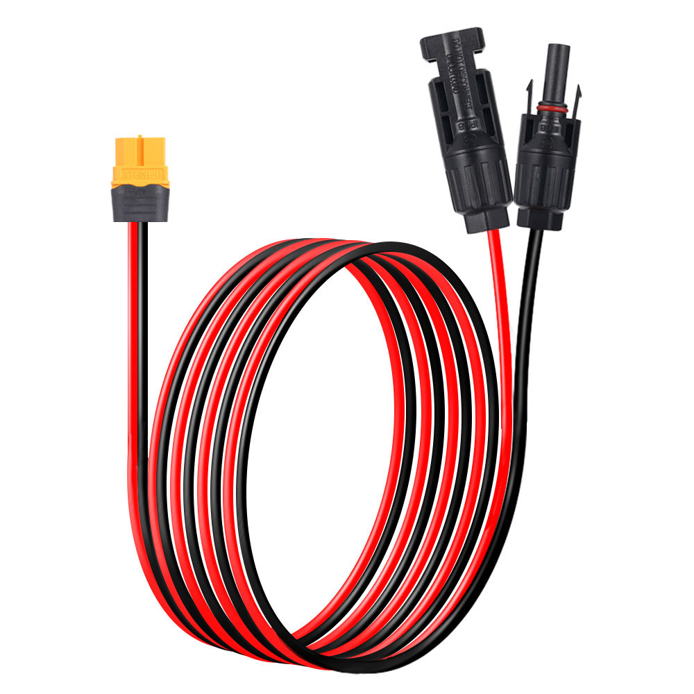 Solar Panel Extension Cable Wire XT60 to MC4 Solar DC Connector 12 AWG IP67 Waterproof Male Female Connector Use for Solar Panel Cable — view 5