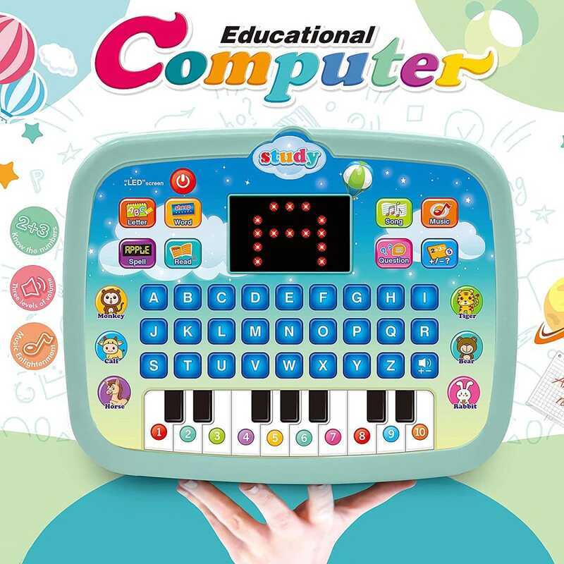 Kids Tablet Learning Pad With LED Screen Teach Alphabet, Numbers, Word, Music, Math, Early - Image 3