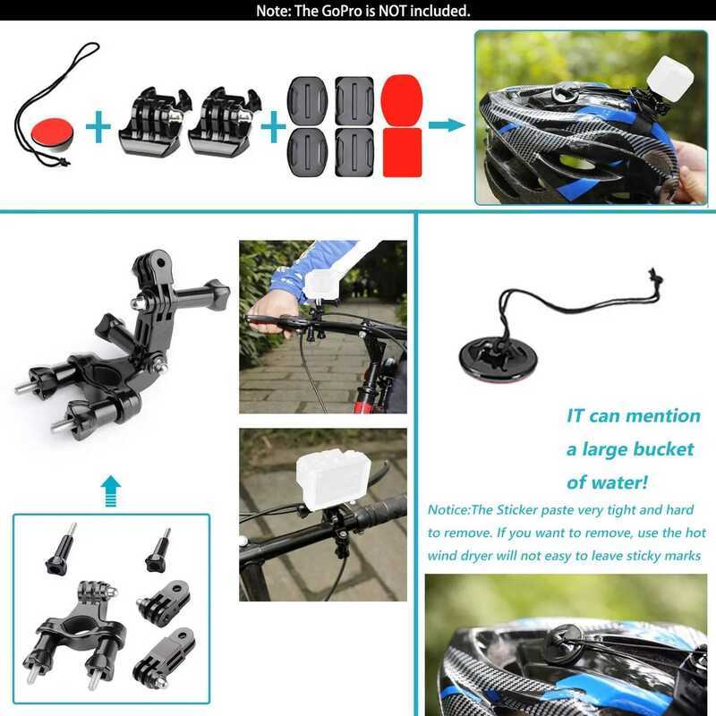Action Camera Accessories Set For Gopro Hero13 12 11 10For Xiaomi Yi Insta360 X4 X3 Case Kit Strap