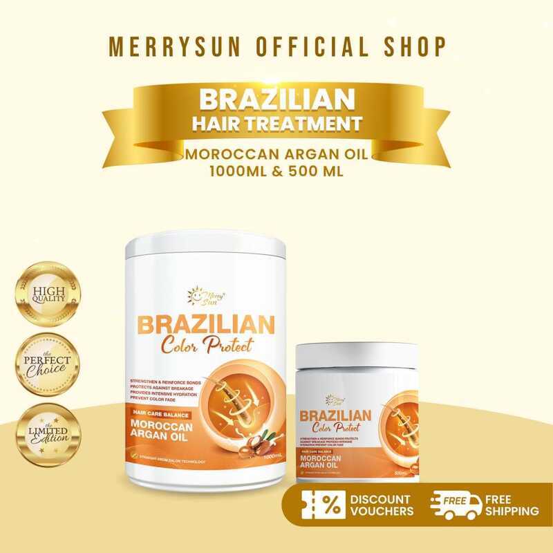 Brazilian Merry Sun Color Protect Moroccan Argan Oil Care Treatment Duo Pack - Strengthening & 29A