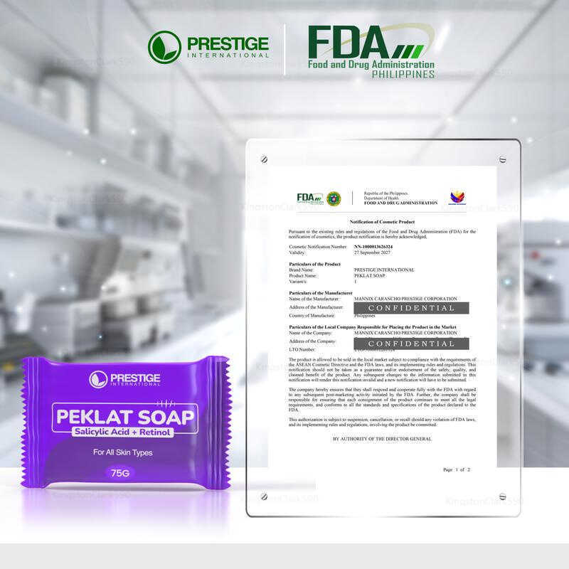 G PRESTIGE PEKLAT SOAP Salicylic Acid Retinol For Skin Repair Care Gentle Formula A - Image 5