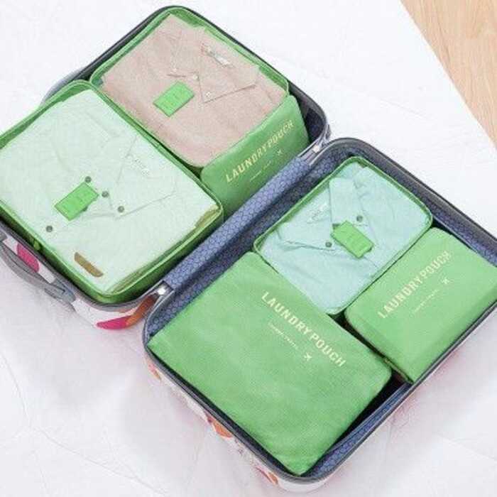 Luggage 6In1 Travel Pouch Bag Clothes Organizer 3 - Image 3
