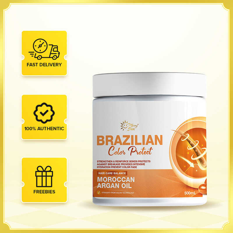 Brazilian Merry Sun Color Protect Moroccan Argan Oil Care Treatment Duo Pack - Strengthening & 29A - Image 5