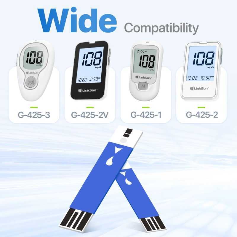 Linksun 100Pcs & Lancets , Sugar For G-42 25-2, 3 Glucose Meter, Accurate - Image 2