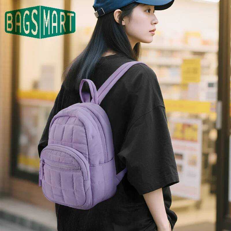 Backpac BAGSMART = Small Women Cute Girl College Book Multi-Function Mini Daypack For Leisure C = - Image 5