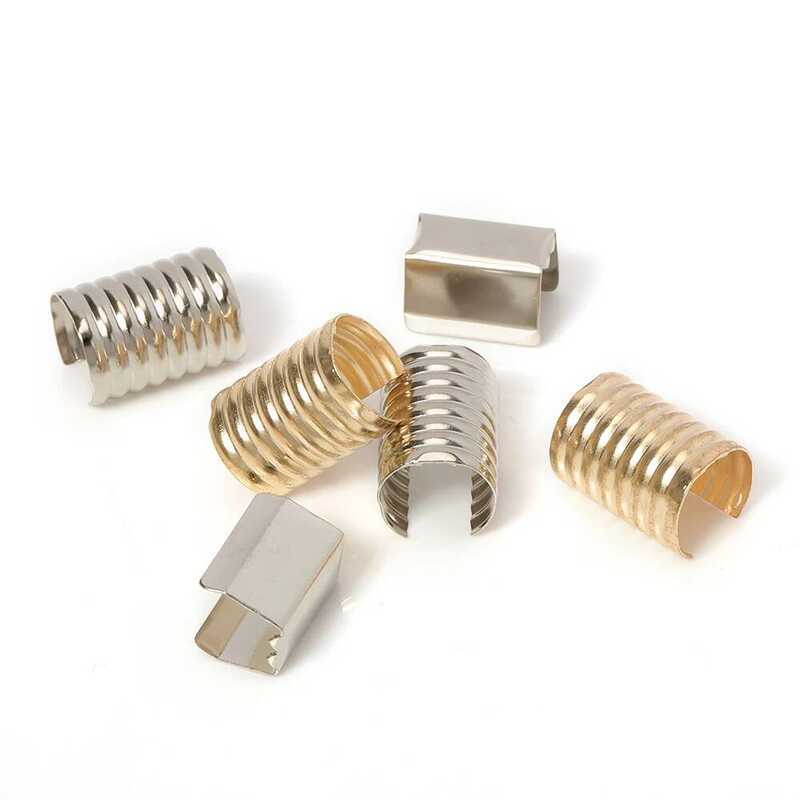 X Pcs Lot Mm Round Fastener Crimping Rope Cord String Foldable Clip Accessories For Diy Jewelry - Image 3
