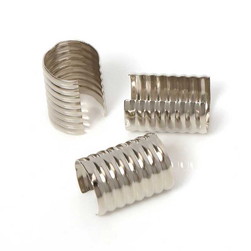 X Pcs Lot Mm Round Fastener Crimping Rope Cord String Foldable Clip Accessories For Diy Jewelry