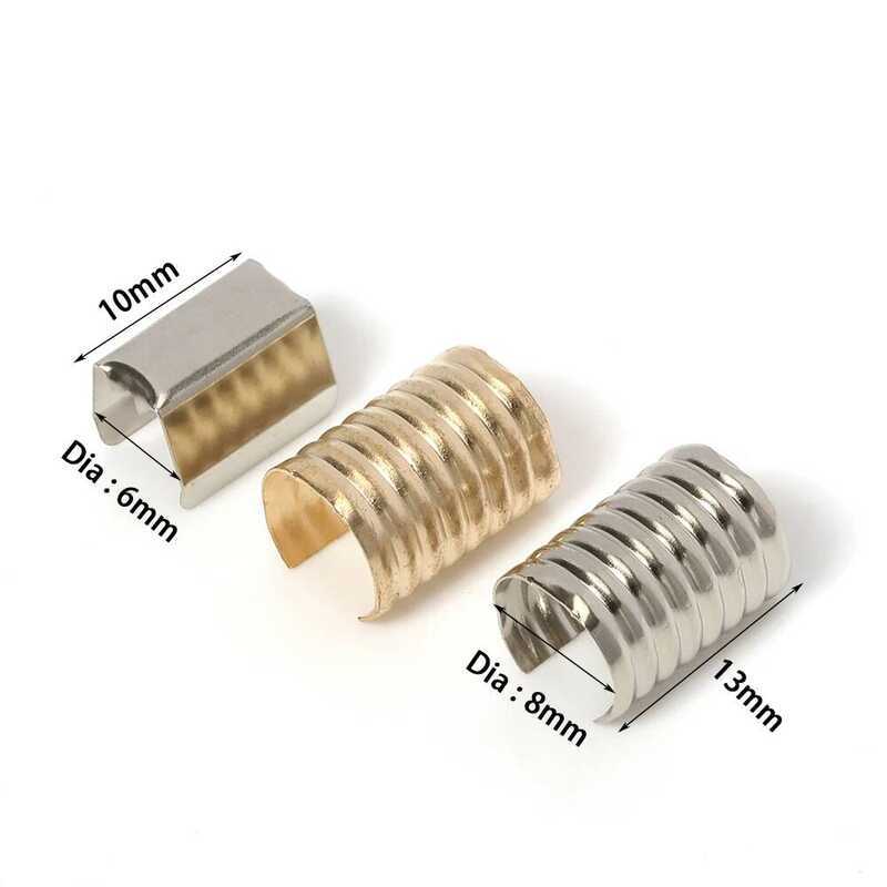 X Pcs Lot Mm Round Fastener Crimping Rope Cord String Foldable Clip Accessories For Diy Jewelry - Image 2