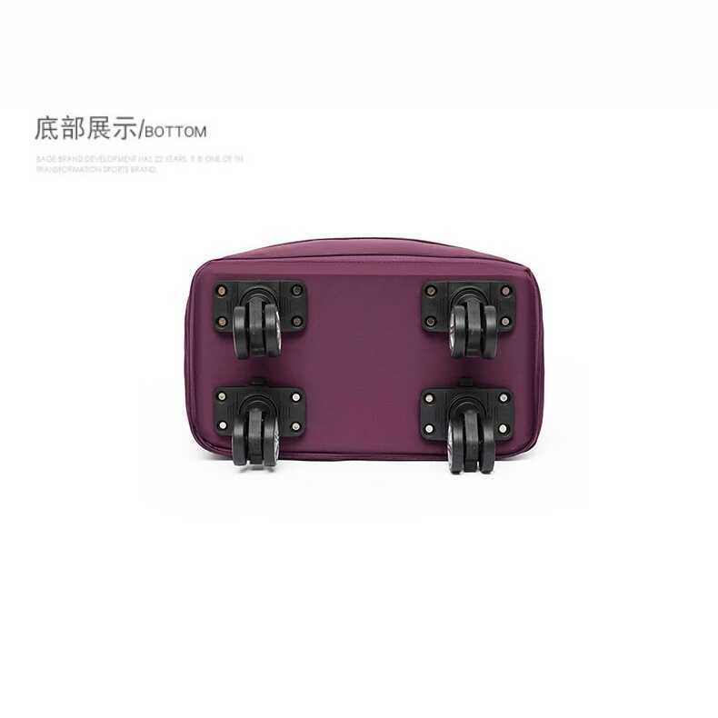 Universal Wheel Travel Bag with Wheels Large Capacity Bag for Women Foldable Trolley Bag Shopping St - Image 4