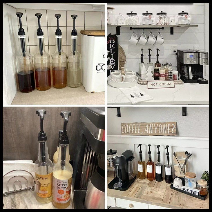 375ml Bottle Coffee Milk Tea Pump Head - Image 4
