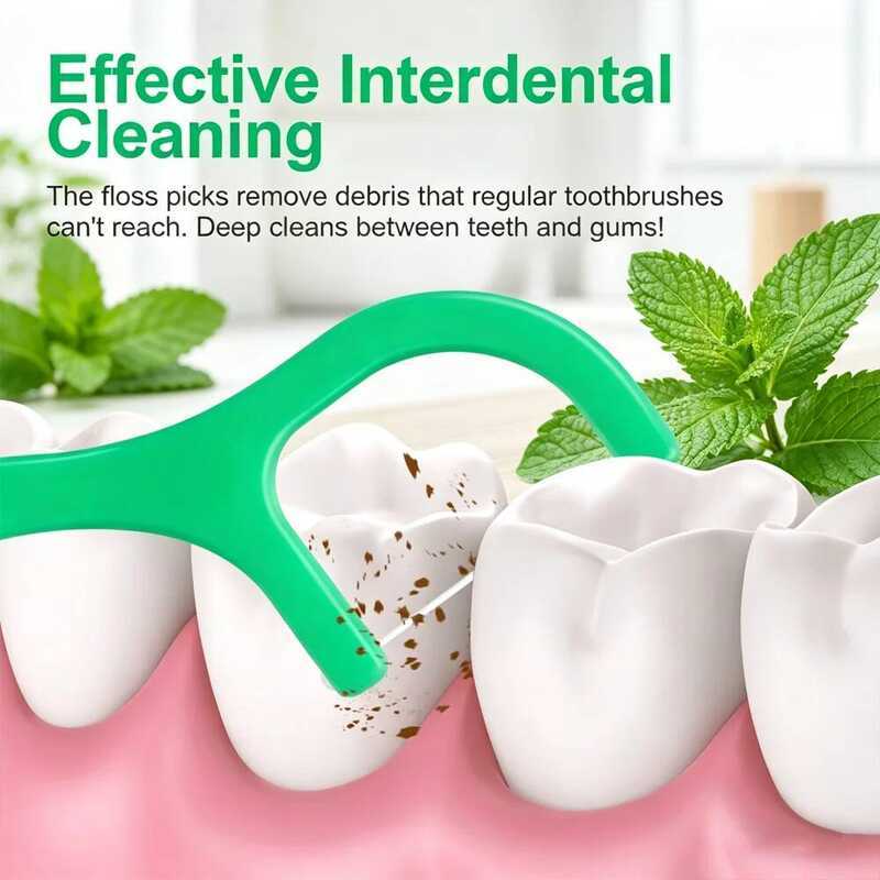 Dental Floss Affordable Picks Set Smooth High Tensile Teeth Cleaning Oral Care Tool Cd43d - Image 3