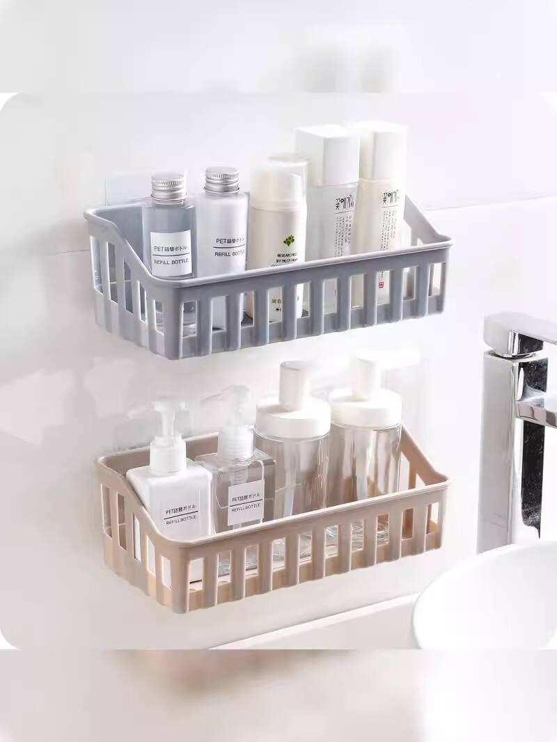 Toothbrush Holder Kitchen Rack Small Door Storage Rack Wall-Mounted Cabinet Small Basket