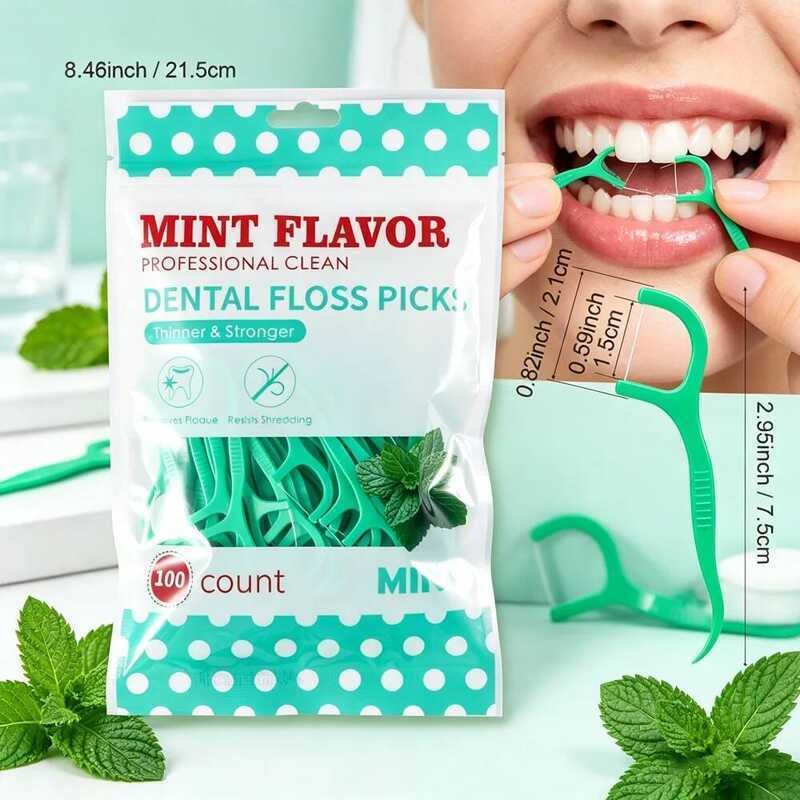 Dental Floss Affordable Picks Set Smooth High Tensile Teeth Cleaning Oral Care Tool Cd43d - Image 2