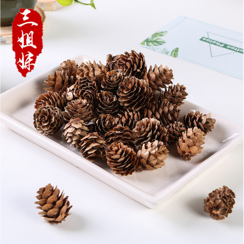 Big Pine Flower 1.0kg Christmas Decoration Hanging Ornament, North China Larch DIY Craft, Pine Cone - Image 5