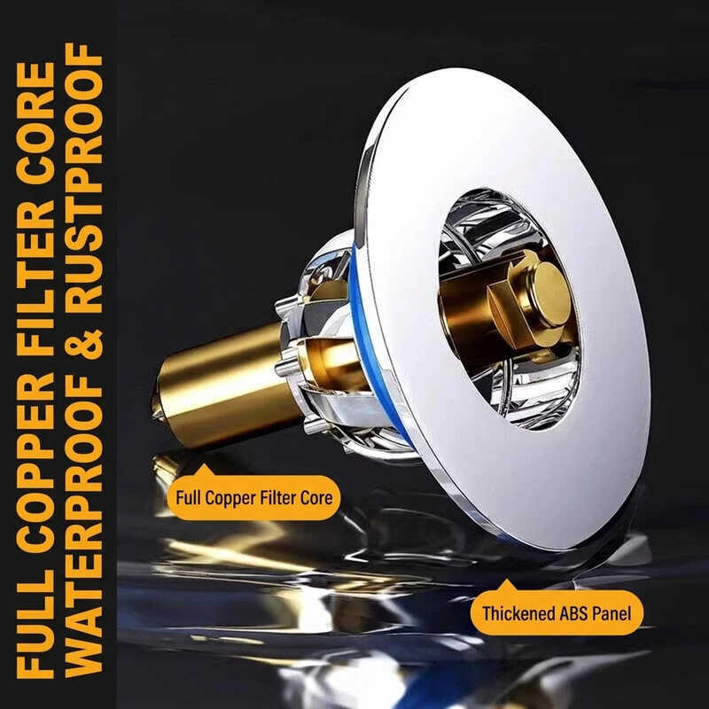 Floor Pop-Up KOVEX Square Anti-Odor Anti-Clog Brass PVC Core Fast Rain 9.8Cm For Bathroom Shower 3 - Image 3