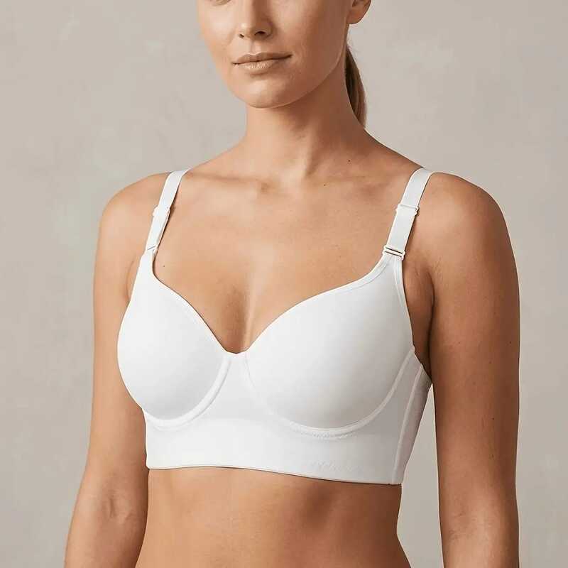 Size 2Pcs European Underwire With Steel Ring, Gathered Anti Sagging Bra, Sporty And Beautiful Back, - Image 2