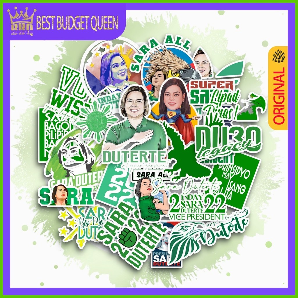 ◧ ✹ CS011-28pcs INDAY SARA DUTERTE laminated waterproof Vinyl Stickers 28in1 take all -JEHA - Image 2