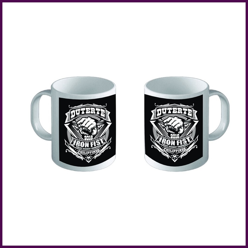 ● ♈ ❉ President Duterte Souvenir White Mug — view 2