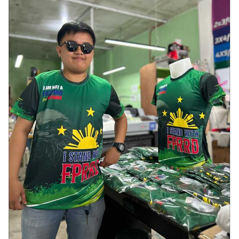 Duterte PRRD Fully Sublimated T-Shirt 'I STAND WITH Prrd't-Shirts Men And Women I AM NOT A Filipino - Image 2