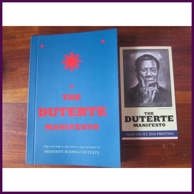 ◧ ☢ ♧ The Duterte Manifesto - ABS-CBN Publishing Book Novel President Rodrigo Digong Duterte