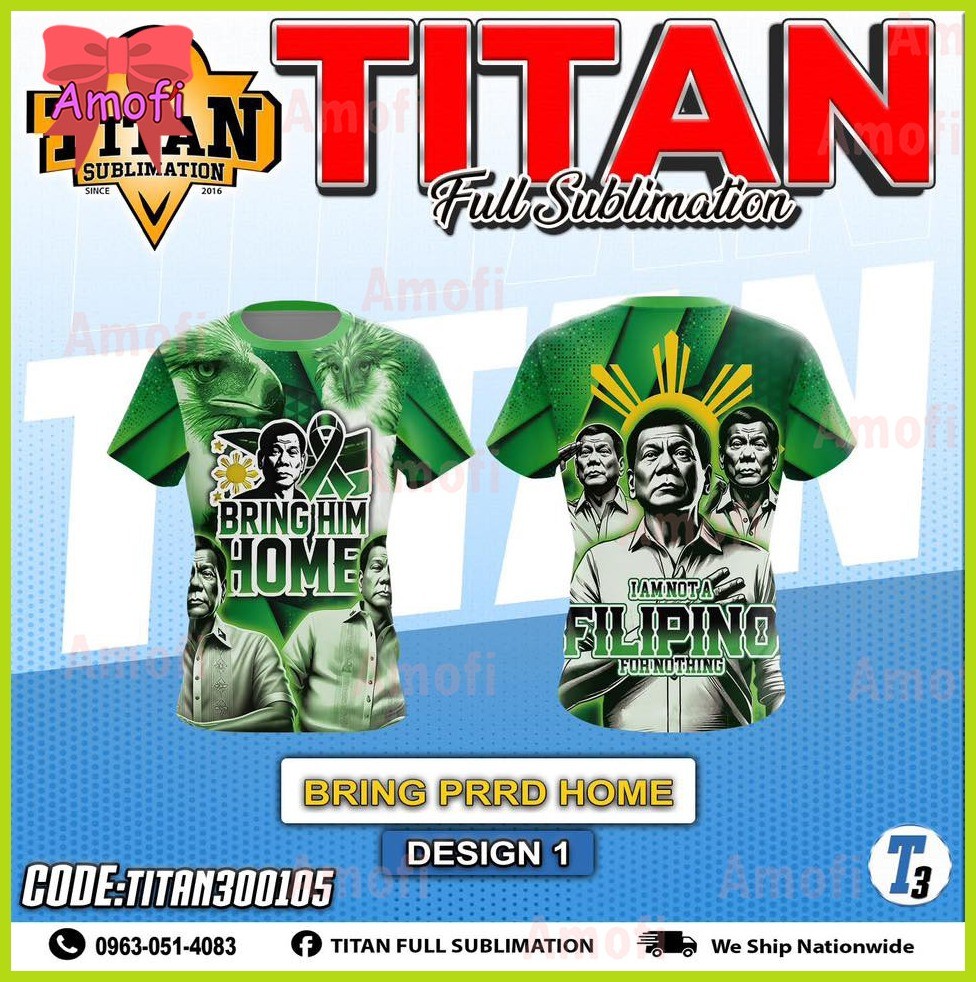 ◳ ◶ 【Ready Stock】NEW DESIGN Full sublimation T-Shirt for men I STAND WITH TATAY DIGONG Proud Filipi - Image 2