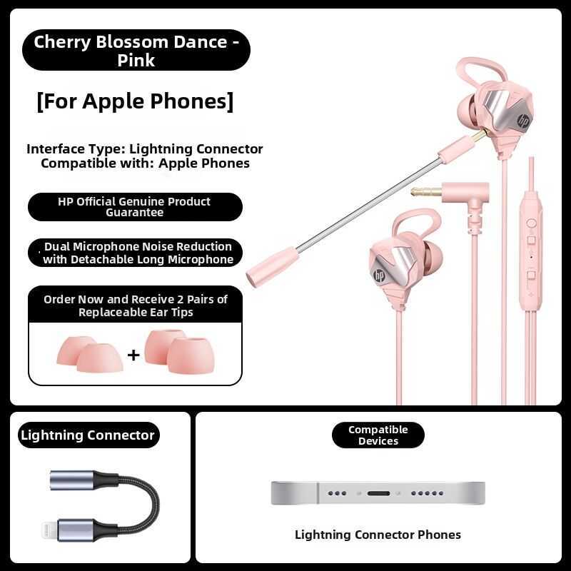1E4b HP | Wired In-Ear Gaming Headset For Computers And Phones Type-C Welcome To The Store! - Image 3