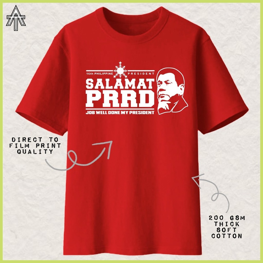 ☈ ¤ Salamat PRRD Job Well Done My President Design Quality Clothing by ArteesticPh Unisex - Image 4
