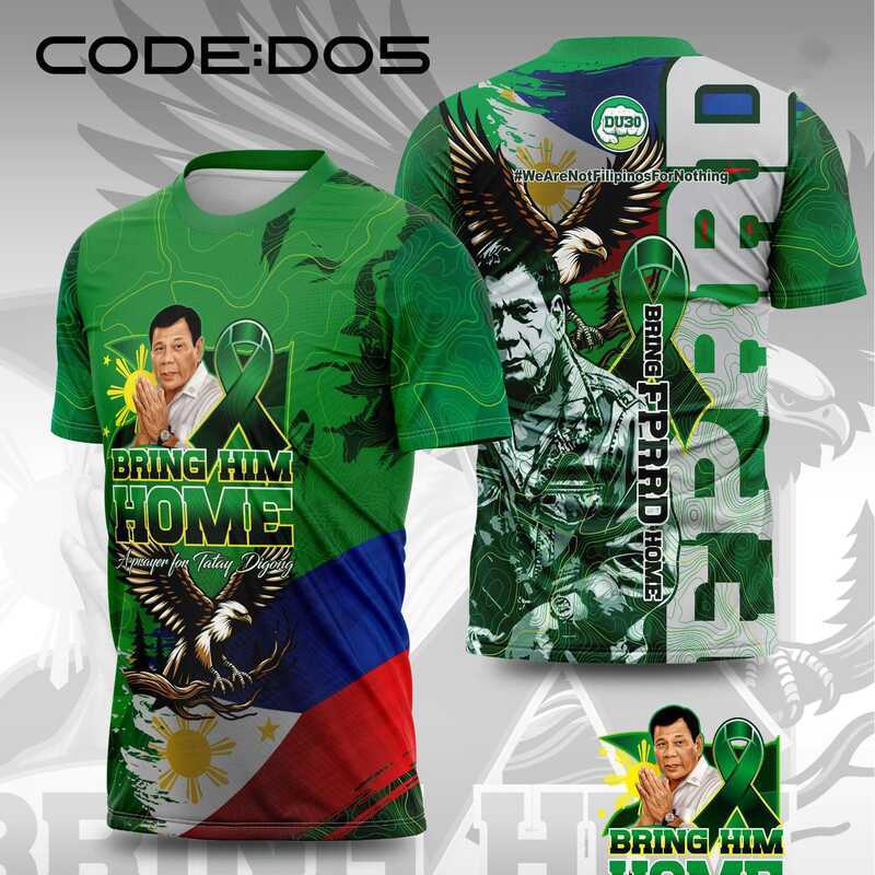BRING PRRD HOME 'I STAND WITH Prrd'full Sublimation Duterte T-Shirt For Men And Women Code:22 7Dd - Image 3