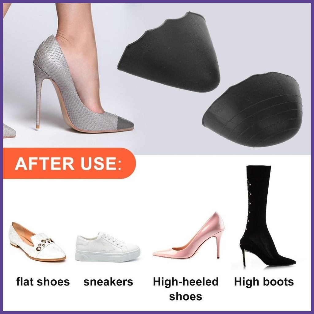 1pair High Heel Toe Plug Pain Relief Universal Shoes Toe Front Filler Cushion Shoe Accessories - Image 3